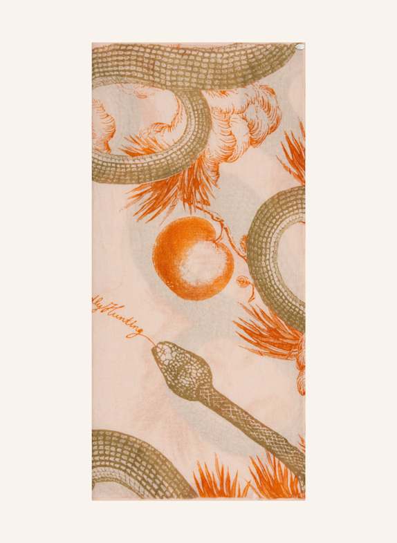 friendly hunting Cashmere-Tuch GARDEN EDEN HELLORANGE/ ORANGE/ KHAKI