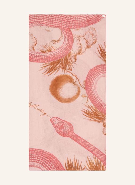 friendly hunting Cashmere-Tuch GARDEN EDEN ROSÉ/ DUNKELORANGE