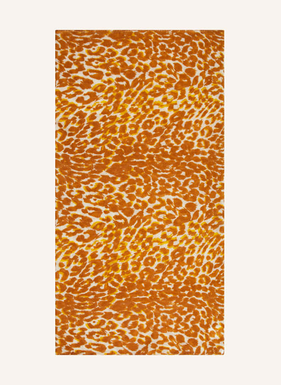 friendly hunting Cashmere-Tuch ECRU/ DUNKELORANGE
