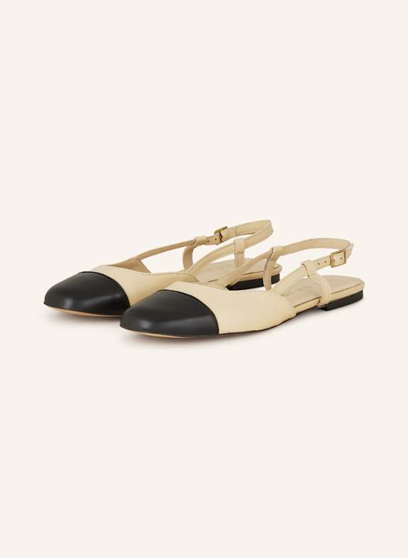 MRS & HUGS Slingballerinas HELLBRAUN/ SCHWARZ