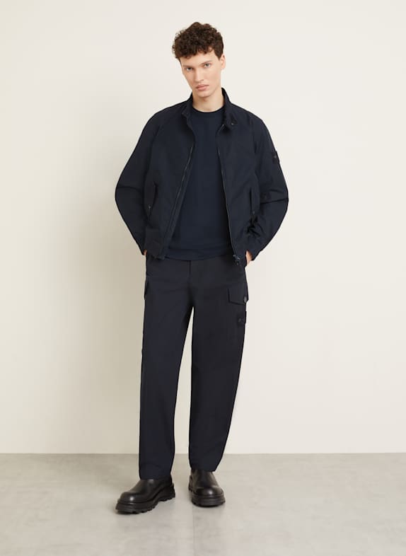 STONE ISLAND Bojówki GHOST regular fit GRANATOWY