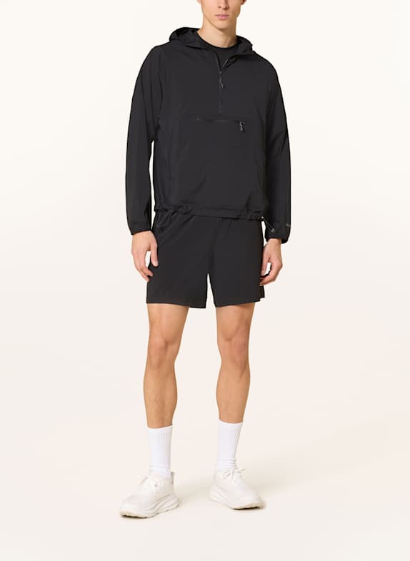 lululemon Slipvaste jas MULTI-POCKET RUNNING ANORAK ZWART