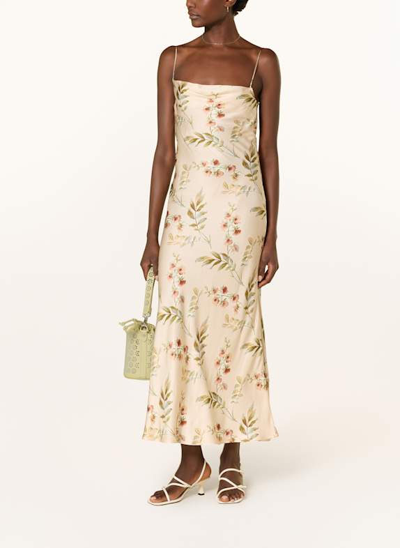 FAITHFULL THE BRAND Kleid YOLAINE HELLORANGE/ OLIV/ HELLROT