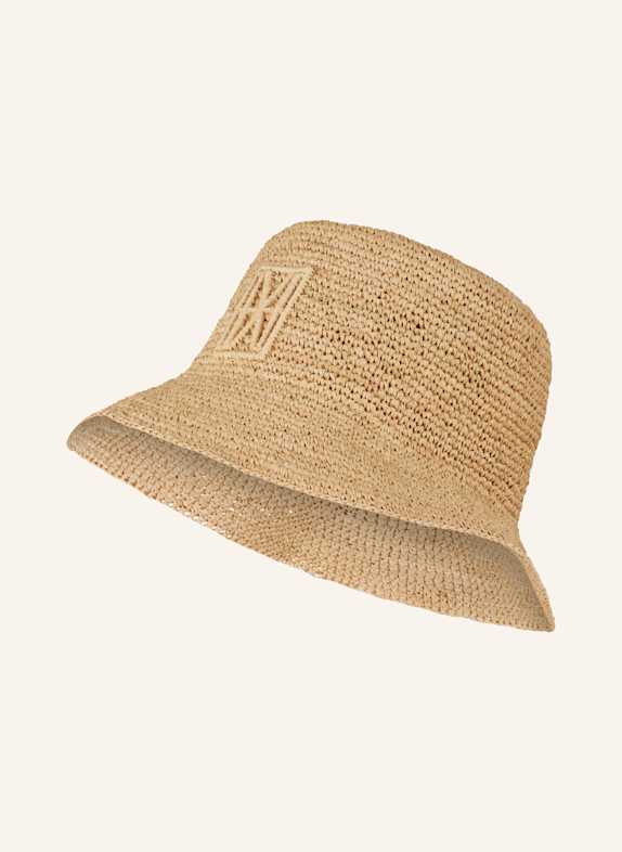 Marc O'Polo Bucket-Hat RAFFIA HELLBRAUN