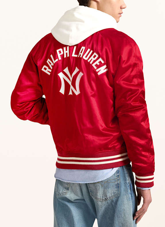 POLO RALPH LAUREN College-Jacke aus Satin ROT
