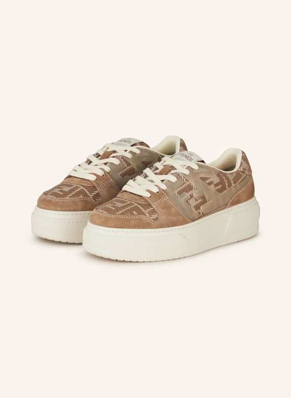 FENDI Sneaker HELLBRAUN/ CREME