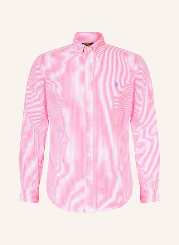 POLO RALPH LAUREN Hemd Custom Fit WEISS/ ROSA