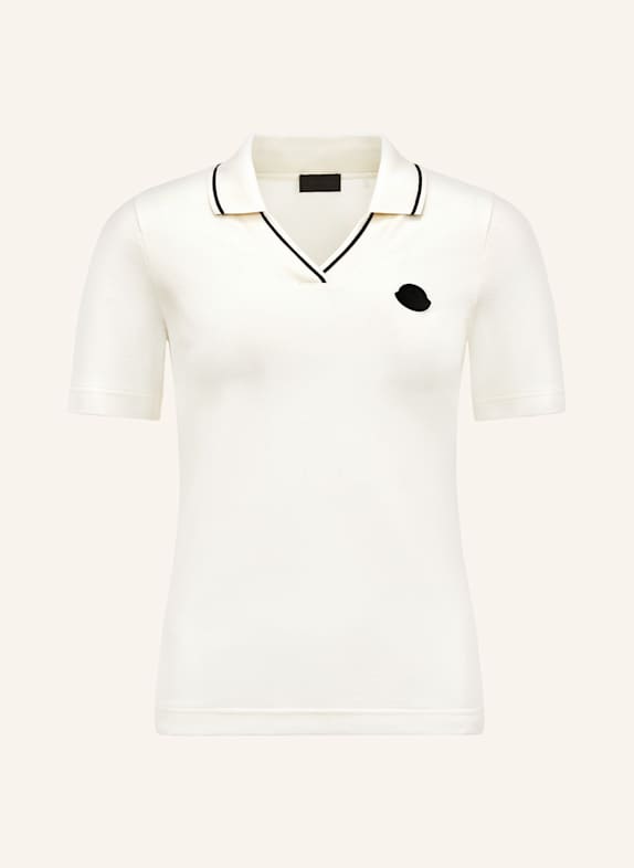 MONCLER Piqué-Poloshirt ECRU