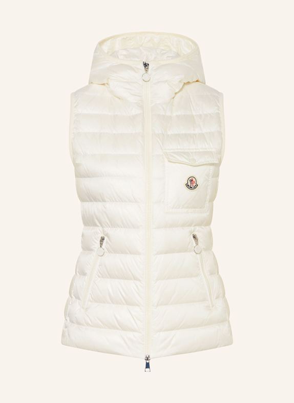 MONCLER Daunenweste GLYGOS WEISS