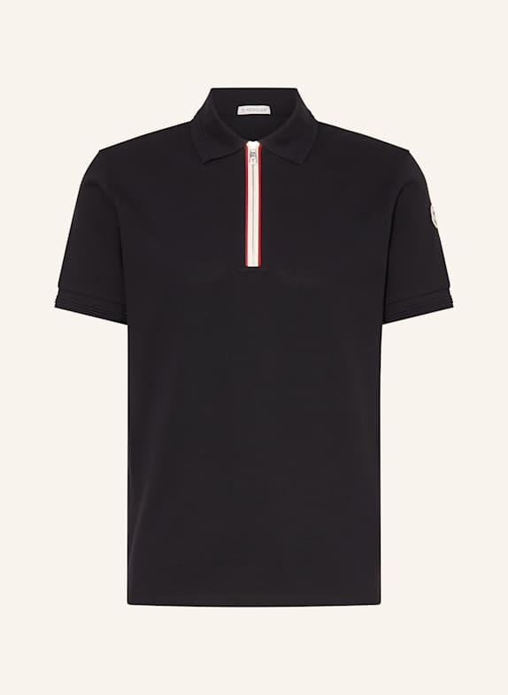 MONCLER Piqué-Poloshirt Regular Fit DUNKELBLAU