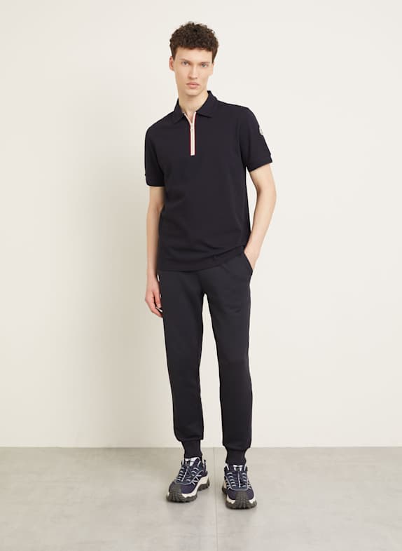 MONCLER Piqué-poloshirt Regular Fit MØRKEBLÅ