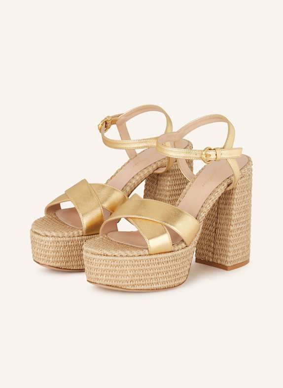 Gianvito Rossi Plateau-Sandaletten GOLD