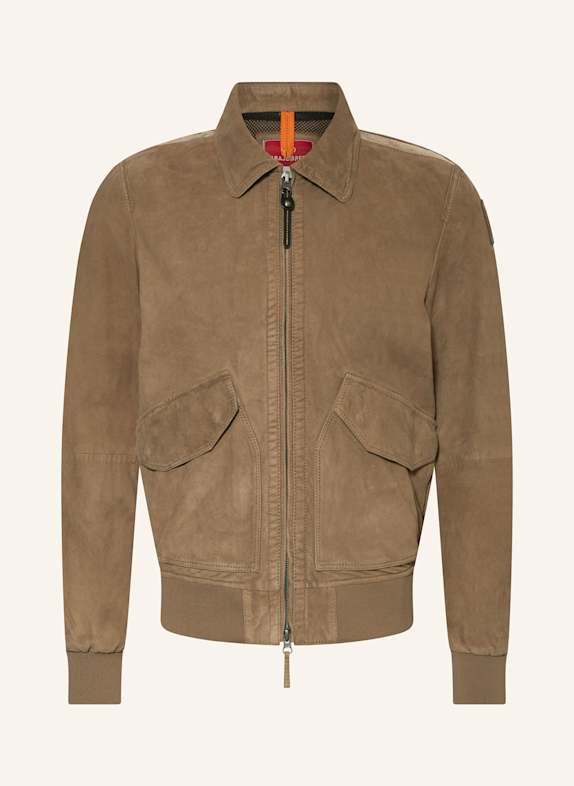 PARAJUMPERS Lederjacke WELDON BRAUN