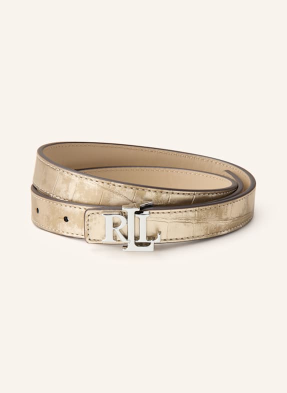 LAUREN RALPH LAUREN Ledergürtel GOLD