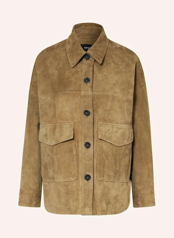 ARMA Overjacket aus Leder OLIV