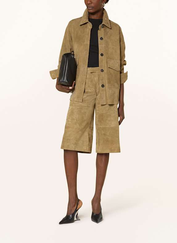 ARMA Overjacket aus Leder OLIV