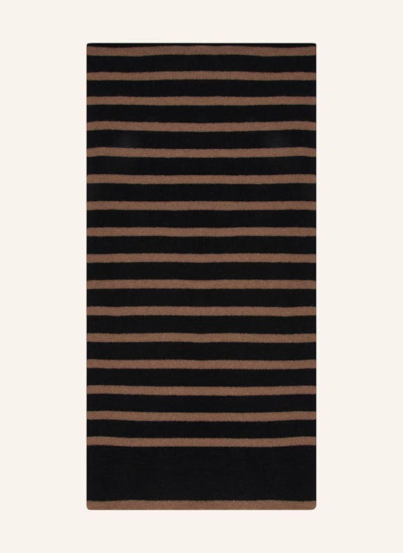 darling harbour Cashmere-Schal schwarz /nougat