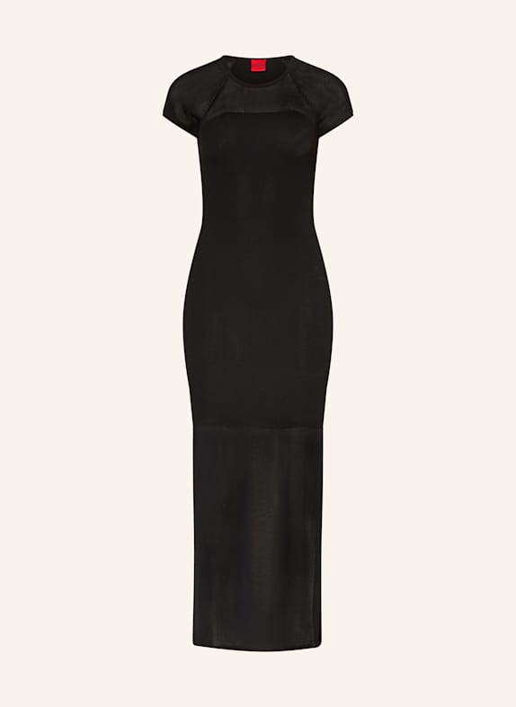 HUGO Kleid SLEVETY mit Cut-out SCHWARZ