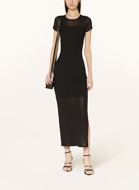 HUGO Kleid SLEVETY mit Cut-out SCHWARZ