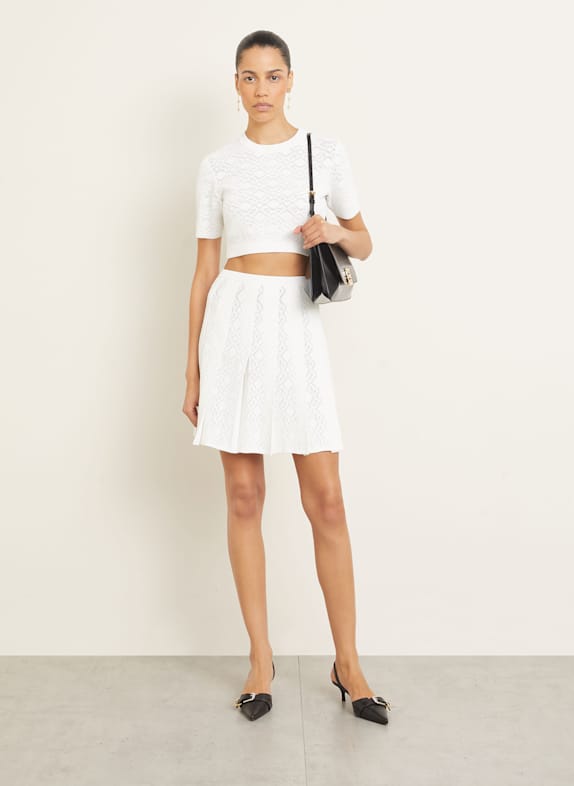 GIVENCHY gebreide rok WIT