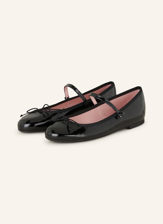 Pretty Ballerinas Mary-Jane-Ballerinas IPNOTIC aus Lack SCHWARZ