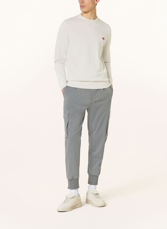 HUGO Sweter SAN CLEMENS KREMOWY