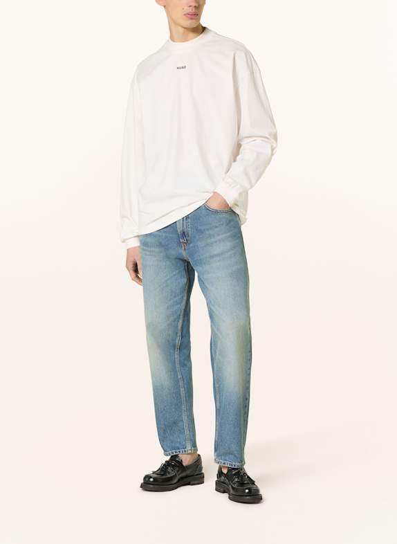 HUGO Koszulka z długim rękawem DAPOSO ECRU