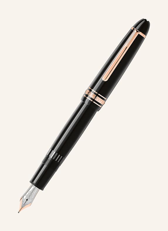 MONTBLANC Füllfederhalter MEISTERSTÜCK LE GRAND SCHWARZ / ROSÉGOLD
