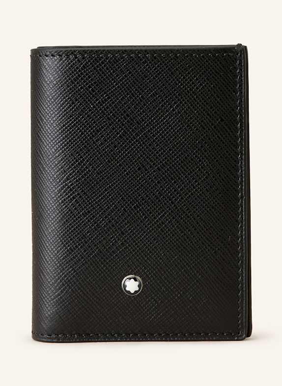 MONTBLANC Portfel ze skóry saffiano SARTORIAL CZARNY