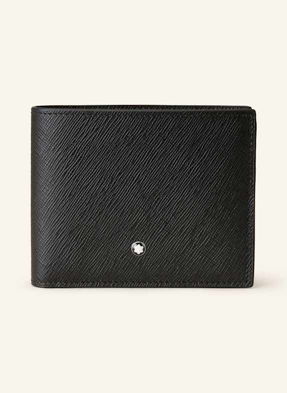 MONTBLANC Portfel ze skóry saffiano SARTORIAL CZARNY
