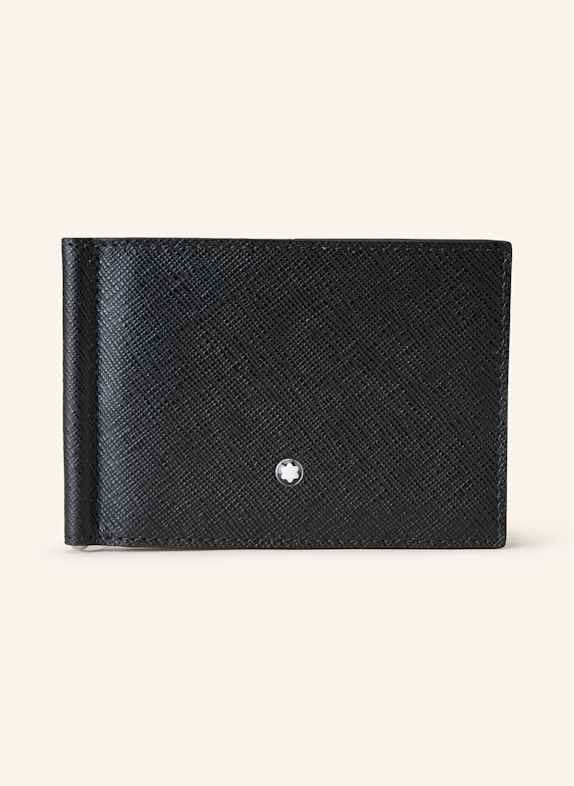 MONTBLANC Etui na karty ze skóry saffiano SARTORIAL CZARNY