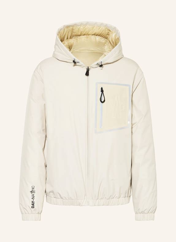 MONCLER GRENOBLE Daunenjacke BERGUN zum Wenden CREME/ DUNKELGELB