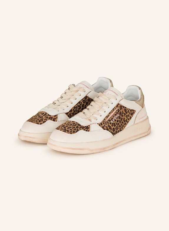 GHOUD Sneakersy TWEENER BIAŁY/ BRĄZOWY/ JASNOBRĄZOWY