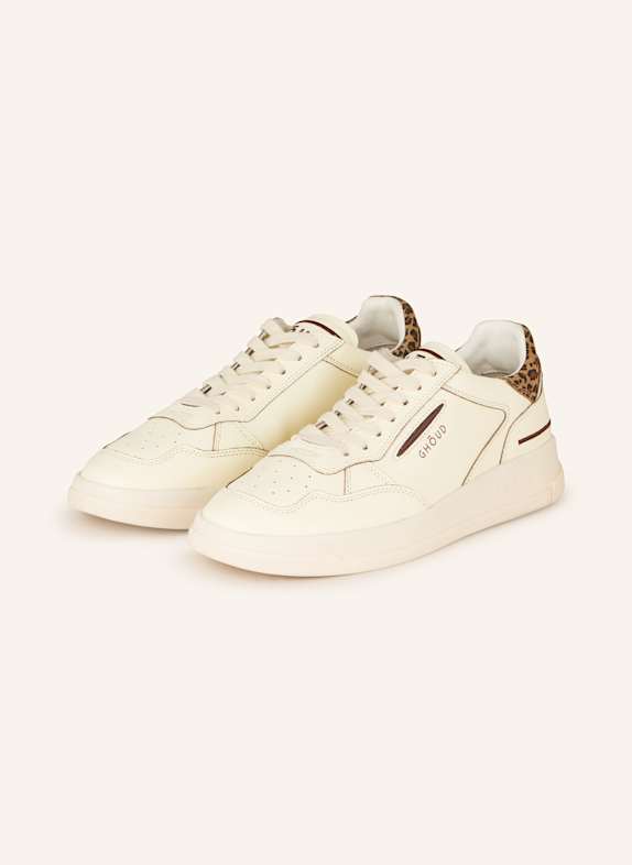 GHOUD Sneakersy TWEENER KREMOWY/ BRĄZOWY