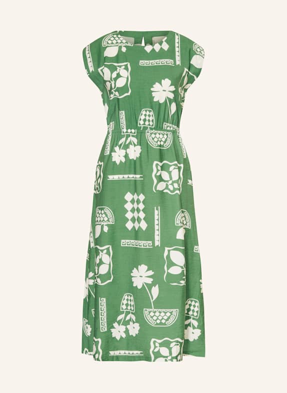 ICHI Kleid IHYETTA GRÜN/ WEISS