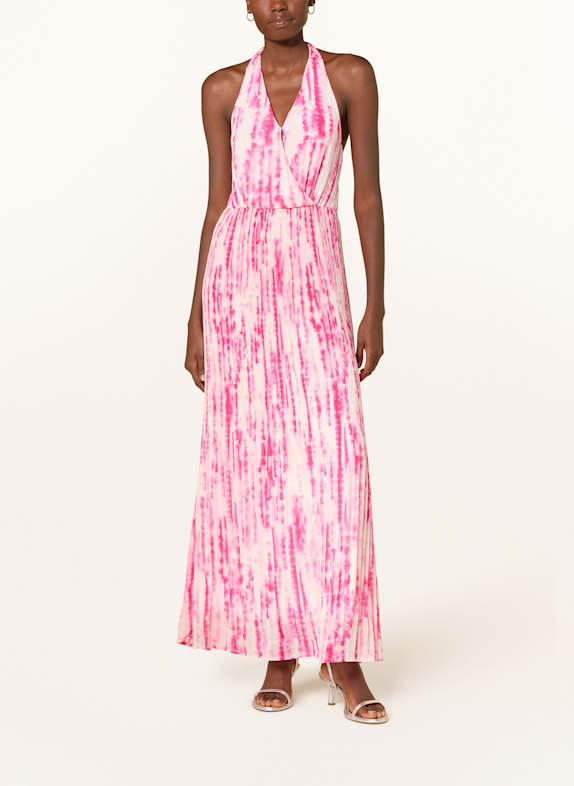ICHI Kleid IHNEALLY mit Plissees PINK/ ECRU