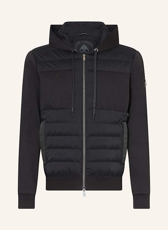 MOOSE KNUCKLES Jacke GARNIER im Materialmix SCHWARZ