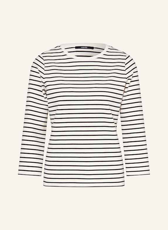 someday Longsleeve KELIA mit 3/4-Arm SCHWARZ/ ECRU