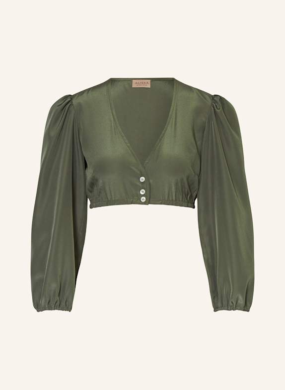 ALISSA BY KINGA MATHE Dirndlbluse LEA mit 3/4-Arm OLIV