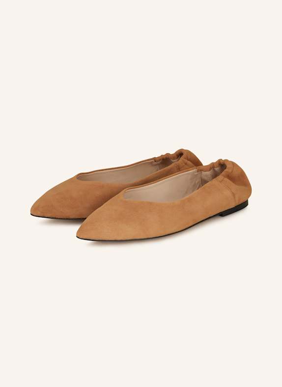MRS & HUGS Ballerinas CAMEL