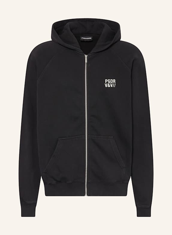 PEGADOR Sweatjacke COLT BOXY SCHWARZ