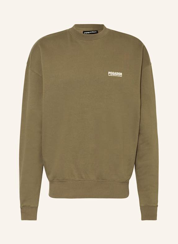 PEGADOR Sweatshirt OLIV/ WEISS