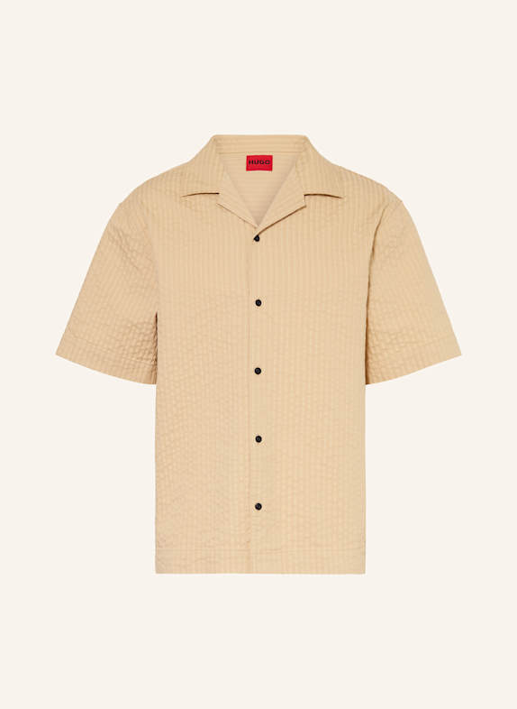 HUGO Oversized-Hemd ESPINO Oversize Fit BEIGE