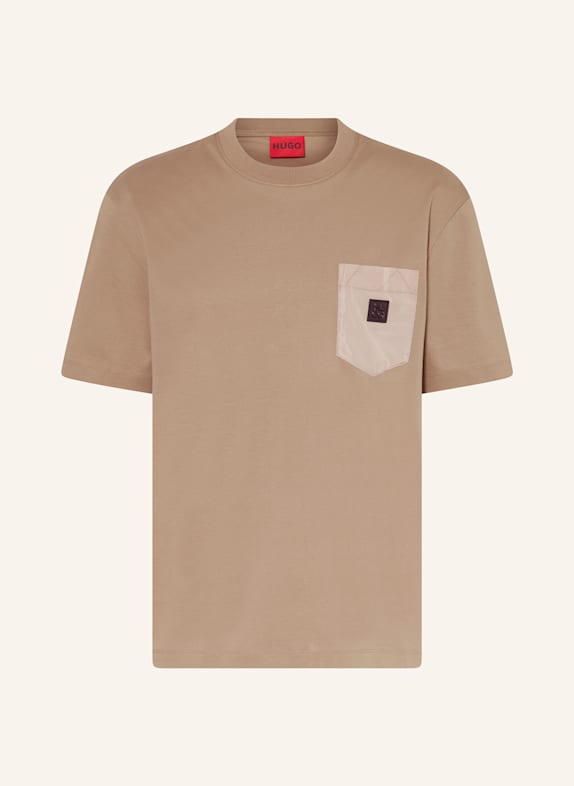 HUGO T-Shirt DOMBIRO BRAUN