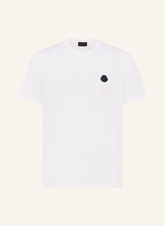 MONCLER T-Shirt im Materialmix WEISS