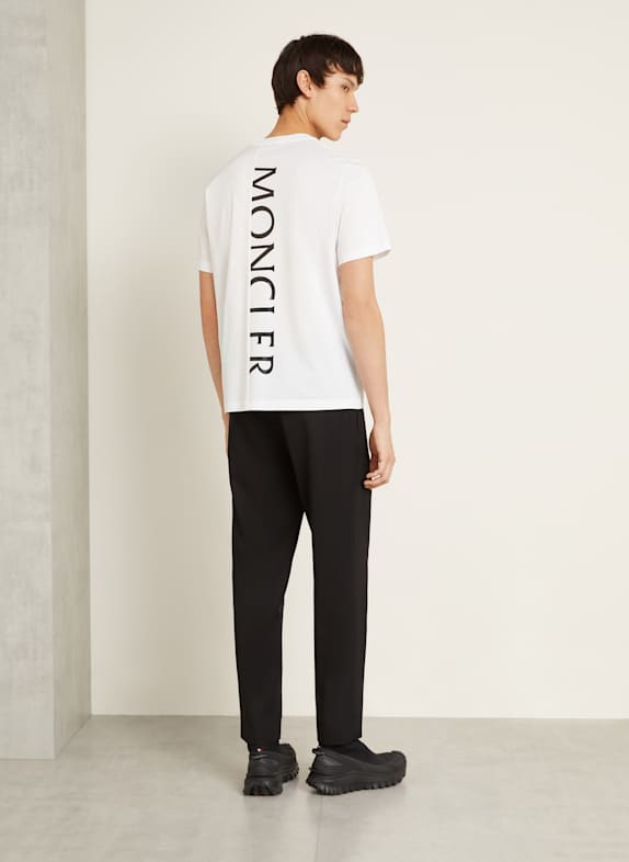 MONCLER T-Shirt im Materialmix WEISS