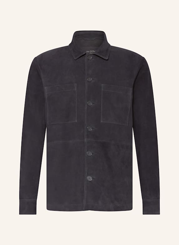 Marc O'Polo Lederjacke DUNKELBLAU
