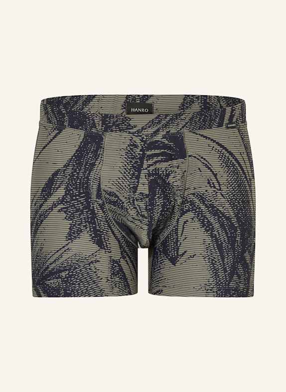 HANRO Boxershorts FANCY MICRO KHAKI/ DUNKELGRAU
