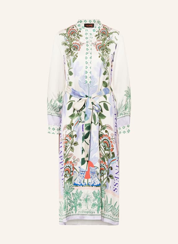miss goodlife Dress ECRU/ GREEN/ LIGHT PURPLE