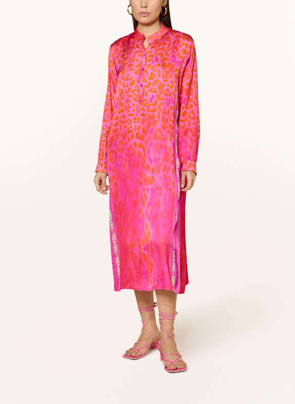 miss goodlife Satinkleid PINK/ ORANGE